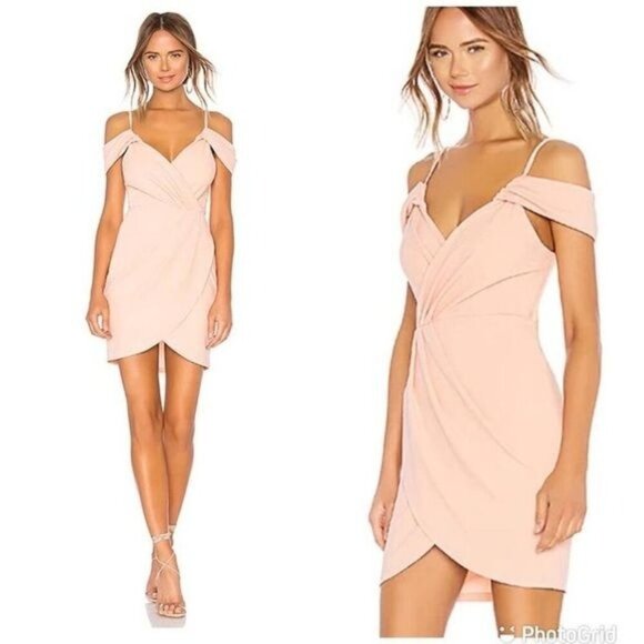 REVOLVE Dresses & Skirts - Superdown Brenda Draped Dress Peach Small